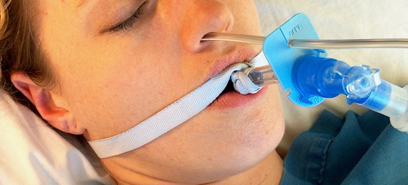 TubeSafe nasgastric tube holder.  Modifed with permission from Innotech Medical.